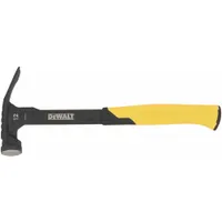 Steel straight-claw hammer with a 12 oz head weight and 12 in overall length. Features a steel handle with a textured, vibration-absorbing grip and a smooth striking face. Used for driving and pulling nails in framing, carpentry, and general construction