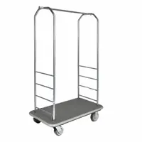CSL Bellman Cart: 1 in Frame Dia, 43 in Overall Lg, 23 in Overall Dp, 72 1/2 in Overall Ht, Gray (MPN 2099GY-050-GRY)