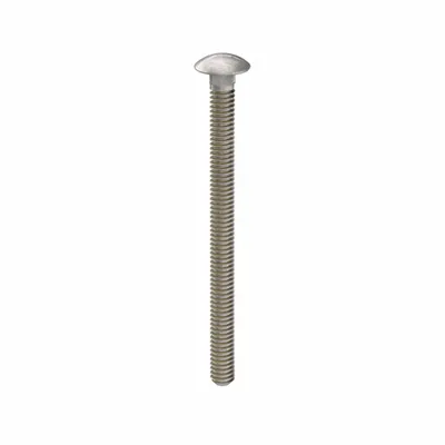 USA INDUSTRIALS Baut Gerobak: Leher Persegi, Ukuran Ulir 1/4"-20, Panjang 3 1/2 in, Baja Tahan Karat - 316 Stainless Steel Square Neck Carriage Bolts