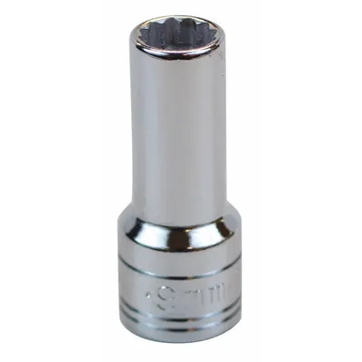 SK PROFESSIONAL TOOLS Soket: Metrik, Ukuran Penggerak 3/8 in, Ukuran Soket 9 mm, 12-Point, Dalam - 3/8" Drive Hand Sockets