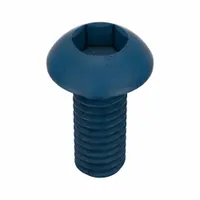 Socket Head Cap Screw: M4x0.70 Thread Size, 10 mm Lg, Button, Blue Phosphate, Alloy Steel, 25 PK (MPN UST185175)