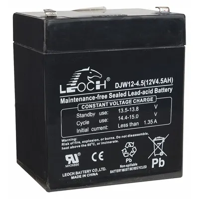 Baterai Asam Timbal Tersegel EDWARDS: 12V DC, Kapasitas 4,5 Ah, Tinggi 4,21 in, Lebar 3,5 in - AGM Sealed Lead Acid Batteries