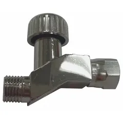 Air adjusting valve for DeVilbiss paint spray guns. Controls airflow in spray finishing equipment. Used in industrial painting, automotive refinishing, and woodworking applications to regulate air pressure for consistent coating quality.