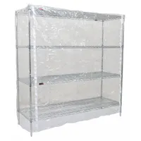 EAGLE GROUP Utility Cart Cover: Clear, Vinyl, Zipper, 72 in Wd, 86 in Ht, 24 in Dp (MPN CZ-86-2472-T)