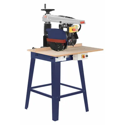 Gergaji Radial Arm Dayton: Arus 14 A, Volt 115 V AC, 0° hingga 45°, Sudut Mitre 0° - Min - Radial Arm Saws