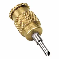 PRO-SET Valve Core Tool Kit: 4 in Lg, Brass (MPN TLVC1)