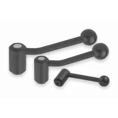 This adjustable tension lever features a threaded hole for clamping and positioning in jigs, fixtures, and assembly equipment. It has a steel body, 5/8"-11 thread, 23 mm thread length, and 134.5 mm overall length. Suitable for manual adjustment in industrial machinery.