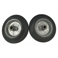 Wheel kit for replacing or upgrading wheels on HVACR equipment. Commonly used in commercial and industrial ventilation systems, air handlers, and condensing units. Sold as a pair