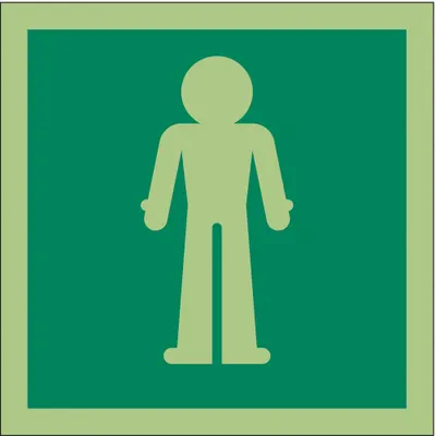 IMO (Organisasi Maritim Internasional) Tanda Keselamatan: Vinil, Pemasangan Tanda Perekat - Square Immersion Suit Symbol Signs