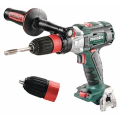 Brushless cordless pistol-grip drill, tool only, with 1/2 in chuck and 18 V DC voltage. Maximum speed 1,800 RPM with impulse function for controlled starting. Suitable for general drilling in metal, wood, and plastic on job sites or in workshops.