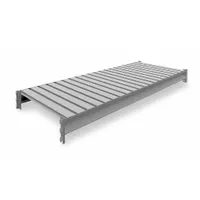 TENNSCO Shelf: 60 in x 24 in, 22 ga Beams, Steel, 3,800 lb Load Capacity (MPN 6940)