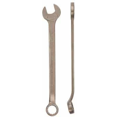 Kunci Kombinasi AMPCO: Perunggu Aluminium Nikel, Natural, Ukuran Kepala 70 mm - Metric Nonsparking, 12-Point Combination Wrenches