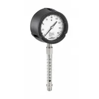 ASHCROFT Pressure Gauge: 0 psi to 60 psi, 4 1/2 in Nominal Dial Size, Bottom, 1/2 in MNPT, 1259 (MPN 451259SD04LXCY5G30/0IMV-042198SS50X5G)
