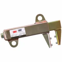 Steel clamp-on anchor designed for use with pole hoist systems. Provides a secure attachment point for fall protection in confined space applications. Gold-colored finish. Accessory type: Clamp-On Anchor