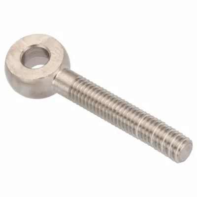 Ujung Batang Tetap AMPG: Baja Tahan Karat, Polos, 60 mm Panjang Lubang Tengah ke Ujung, Kanan - Stainless Steel Male Threaded Fixed Rod Ends