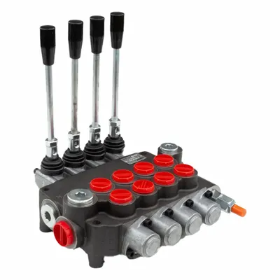 Katup Kontrol Arah Hidrolik CHIEF: Empat Arah / Tiga Posisi, Pusat Tandem - Manual Spool Monoblock Valves