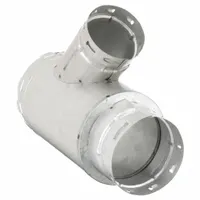 Reducer Wye: 5 in Duct, 12 in Lg, Steel, 5 1/2 in Inlet Dia, 4 1/2 in Outlet Dia, Category I (MPN 5FCY34)