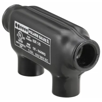POLARIS Konektor Multitap: 2 Port, Masukan Sejajar, Ukuran Kawat 14 AWG – 1/0 AWG - Dry-Location In-Line Entry Multitap Connectors