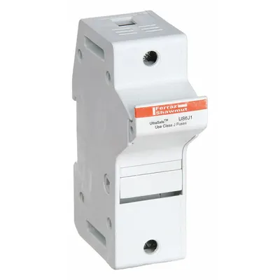 MERSEN Blok Sekering: Finger-Safe, 1 Kutub, 600 V AC, Pemasangan Rel DIN - UL Class J Fuse Blocks