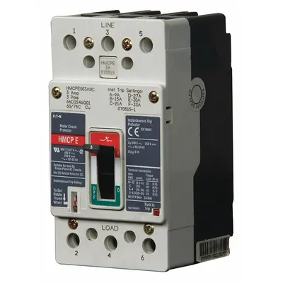 EATON Pemutus Sirkuit Kasus Cetakan: 100 A Amps, 65kA pada 600V AC, Tetap, ABC, Line/Load Lug - Eaton Motor Circuit Protectors