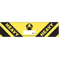 Heavy Label: Heavy (lbs), 2 in x 8 in, Yellow, 500 PK (MPN HVY501)