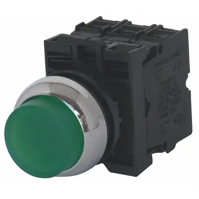 EATON Tombol Tekan Bercahaya: Bercahaya, Profil Diperpanjang, Logam, 22 mm - Illuminated Extended-Length Push Buttons