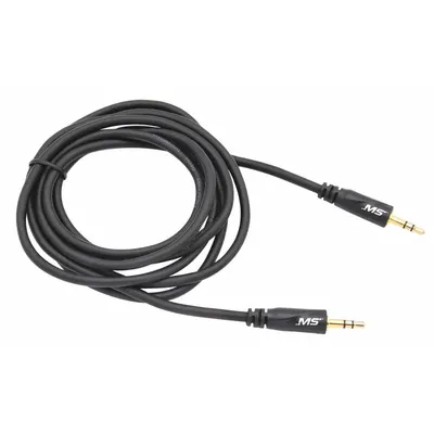 MOBILESPEC Kabel Audio Stereo: Hitam, Layanan Audio 3.5 mm, MBS12101, Kabel Auxiliary - Headphone Cables