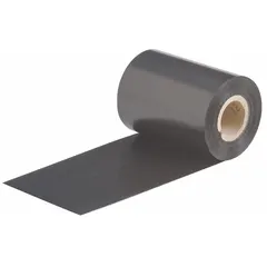 Black resin ribbon for the i7100 printer, providing abrasion-resistant prints. RoHS compliant. Suitable for industrial labeling applications requiring durable, high-contrast identification.