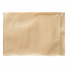Clear side-loading packing list envelopes from 3M, with an outside length of 10 inches. Each pack contains 1,000 envelopes. Designed to hold shipping documents securely on cartons or pallets, protecting packing lists from dirt and moisture during transit.