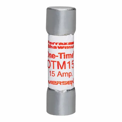 MERSEN Sekering: Seri OTM, Midget, Kerja Cepat, 15 A, 250 V AC, 13/32 in x 1 1/2 in - Fast-Acting Cylindrical Fuses