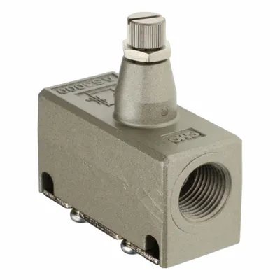 SMC Pengontrol Kecepatan: Fitting In-Line, 3/8 in Ukuran Badan Katup, Berulir, Meter Out - In-Line Speed Control Valves