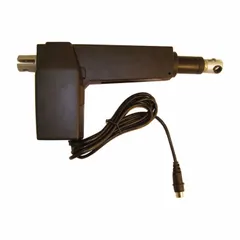 This plastic, black head actuator is designed for use with Gendron healthcare beds. It is compatible with Gendron models 4748D and 4748DX, enabling adjustment of the bed's head section for patient positioning and caregiver access.