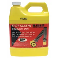 MARSH Stencil Ink: Yellow, 32 oz Container Size, Water Resistant (MPN 20926)