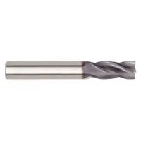 General purpose carbide square end mill with TiAlN coating, 4 flutes, 1/2" mill diameter, 2" length of cut, and 4" overall length. Suitable for slotting, profiling, and finishing operations on metals such as steel and stainless steel in industrial manufacturing and tool-and-die applications