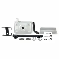 Muffler kit for Kohler engines, compatible with manufacturer number 620-680. Designed for side-mount applications to reduce exhaust noise. Suitable for use in generators, lawn tractors, and commercial mowers.