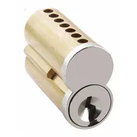 Cylindrical lock assembly with a 7-pin interchangeable core, supplied uncombinated in a chrome finish. Designed for facilities requiring flexible key-system rekeying, the core can be quickly replaced to change access without removing the entire lock