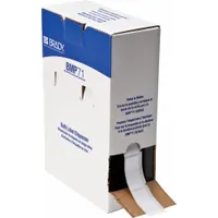 Pre-Cut Label Stock Roll: 1 in x 2 in, 2 in x 2 in, Polyester, White (Gloss), 1,000 Labels per Roll (MPN BM-20-423)