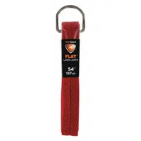 SOF SOLE Boot and Shoe Laces: 84744, Red, Polyester, 54 in Overall Lg, Flat, Tie, 1 PR