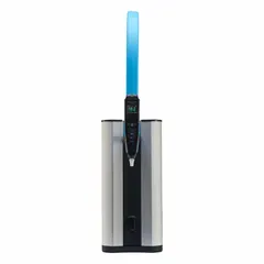 Benchtop water purification system producing Type I water with 18.2 Megohm resistivity. Removes DNase impurities from a reverse osmosis feed source. Delivers 2 lpm flow rate with 10 L capacity. Feed connection: 5/16" OD.