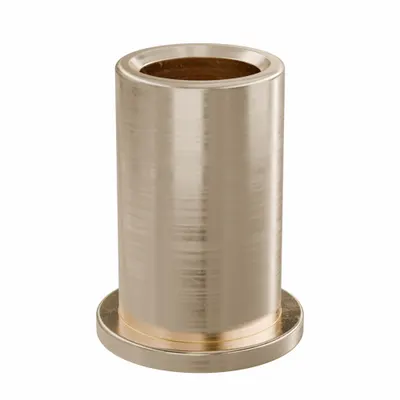 OILITE Bantalan Lengan Berflensa: Perunggu, SAE 841, 5/16 in Lubang, 7/16 in OD, 3/4 in Pjg - Lubricated General Purpose Metallic Flanged Sleeve Bearings