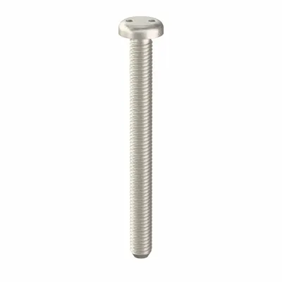 TAMPER-PRUF SCREW Sekrup Tahan Kerusakan: #10-32 Ukuran Ulir, 2 inci Panjang, Baja Tahan Karat, Polos - Pan Head Tamper-Resistant Machine Screws