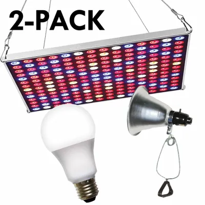 Panel Tumbuh LED MIRACLE LED: Full/Broad, 120V AC, Bohlam Termasuk, LED - Panel & Clamp-On Fixture Kits