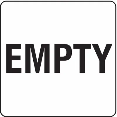 Label Wadah DOT: KOSONG - Empty
