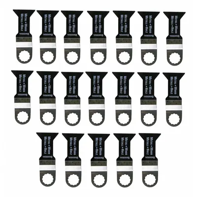 FEIN Pisau Alat Oscillating: 1 3/4 in Lebar Pisau, 2 3/8 in Panjang Keseluruhan, Pemotongan Rata - 12-Point Mounted Blades