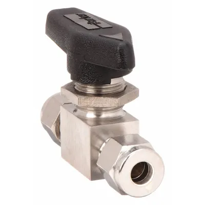 Parker Katup Bola Dua Arah Manual: 1/2 in, Baja Tahan Karat 316, Lurus, Port Bola Standar - Straight-Body Stainless Steel Ball Valves