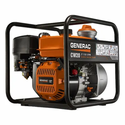 GENERAC Pompa Penggerak Mesin: 2 in MNPT, 2 in MNPT, 0 in Diameter Maks. Padatan, 108 ft Tinggi Maks. - Engine-Driven Water Pumps