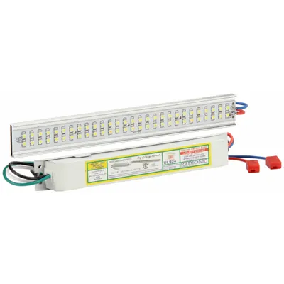 RADIONIC HI-TECH Kit Retrofit LED Tanda Keluar: Putih, Aluminium, Tanda Keluar, Basis Bola Lampu Kawat Langsung - Hardwired Exit Sign Retrofit Kits