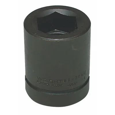 WRIGHT TOOL Soket Impact: Ukuran Penggerak 1 in, Metrik, Ukuran Soket 90 mm, 6-Point, Std - 1" Drive Impact Sockets