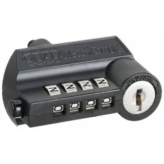 This combination cam lock is constructed of zinc die-cast with a chrome-plated finish. It features a 1 15/16 in straight cam length. Suitable for securing cabinets, lockers, and enclosures in industrial, commercial, and institutional settings.