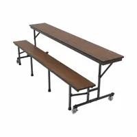 PALMER HAMILTON Convertible Bench Table: Walnut, 30 1/8 in Overall Wd, 29 in Overall Ht (MPN 34M21291508-MWTB)